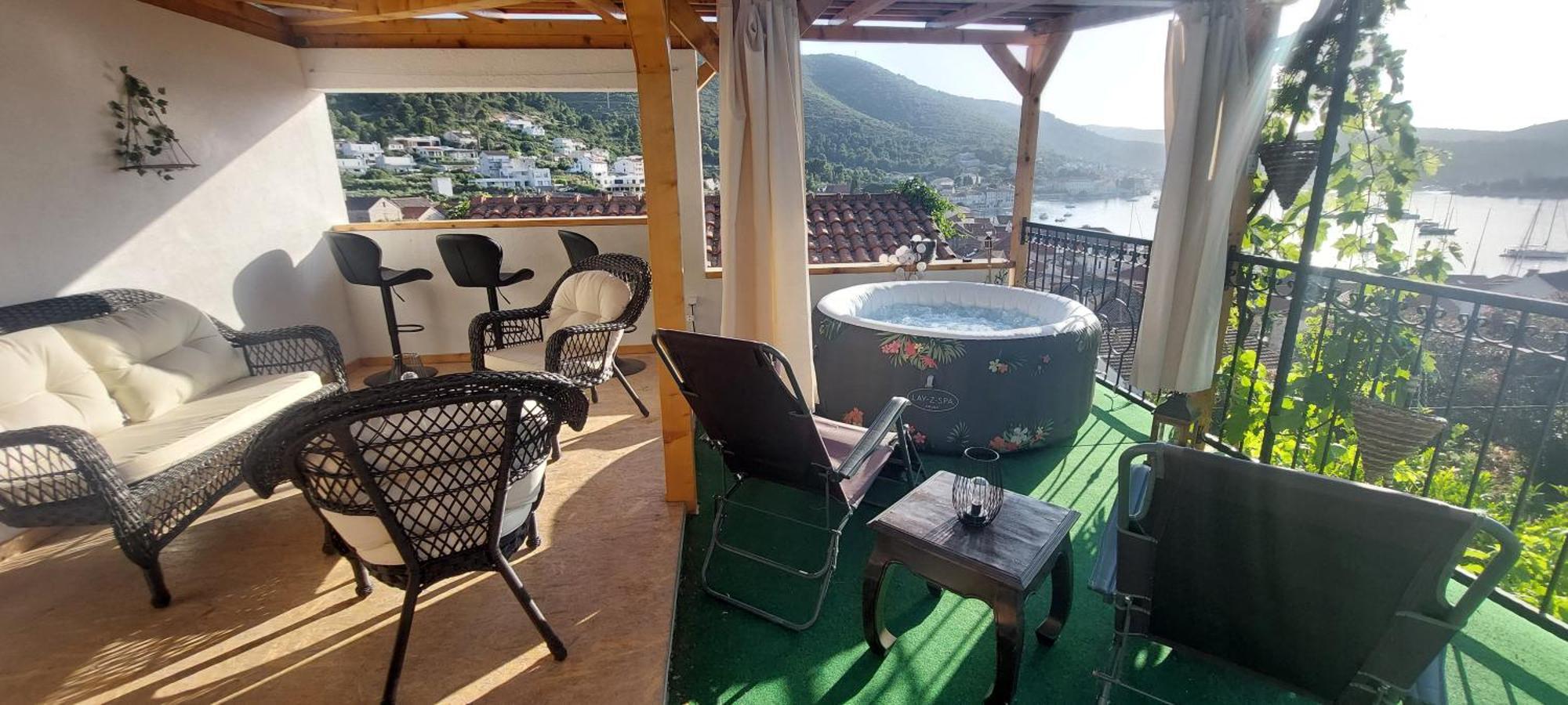 Panoramic View With Jacuzzi Lägenhet Vis Exteriör bild